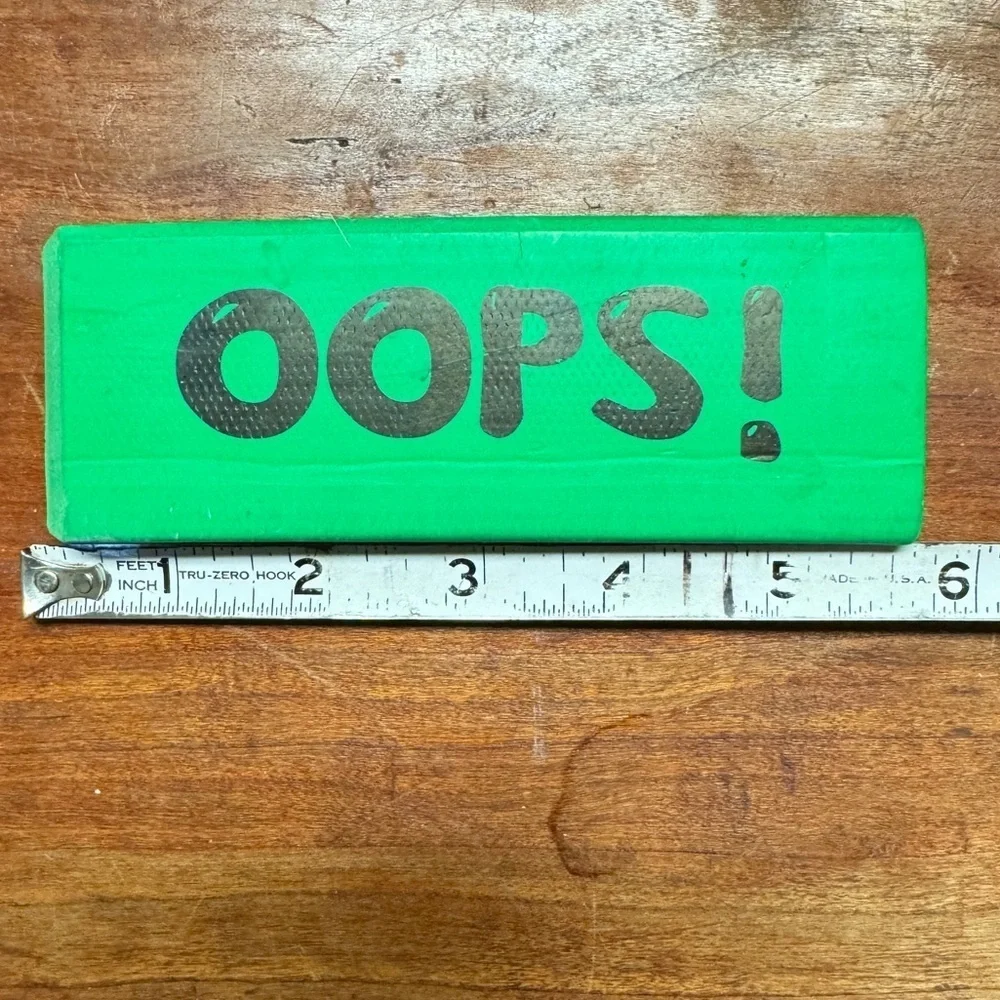 OOPS! Green Jumbo Eraser for The Big Mistakes
